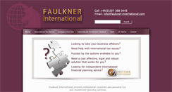 Desktop Screenshot of faulkner-international.com