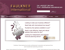 Tablet Screenshot of faulkner-international.com